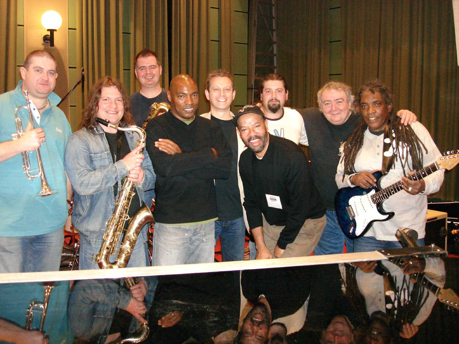 Michael Roach Band recording session, BBC Maida Vale Studios, London, UK (2007)