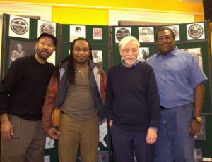 Michael with Russ Green, Paul Oliver and Rick Franklin, Gloucester, England 2007