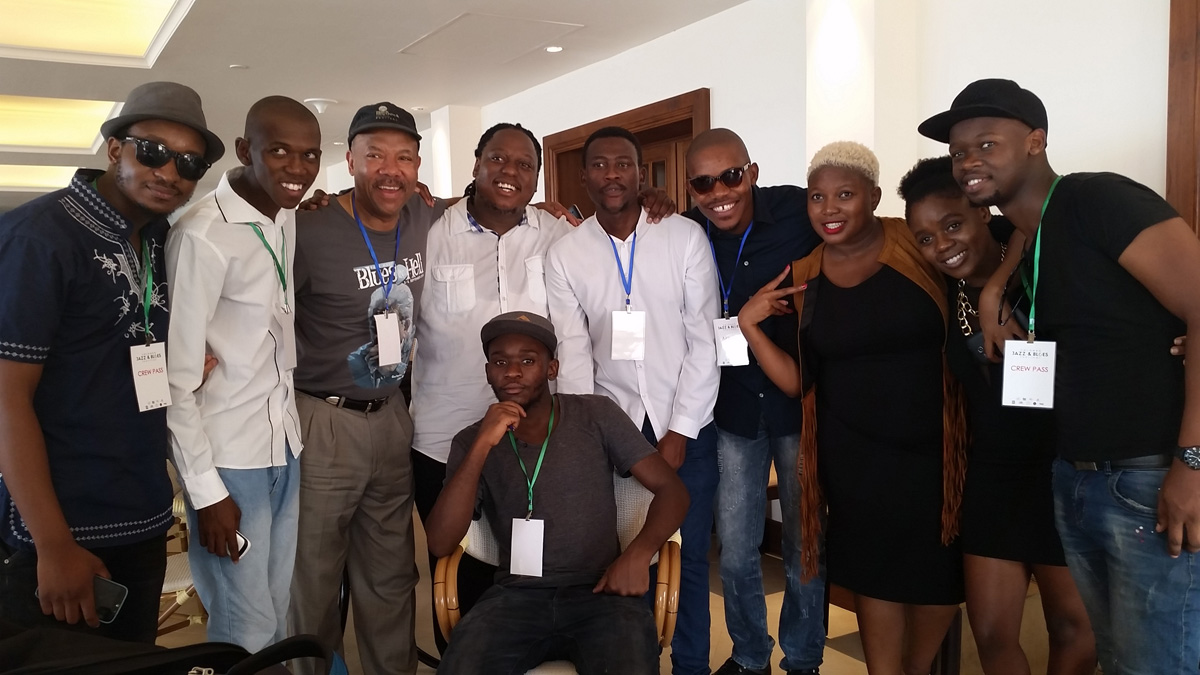 Michael with The Untouchables from Johannesburg, South Africa at the Colombo Jazz & Blues Festival, Sri Lanka 2015