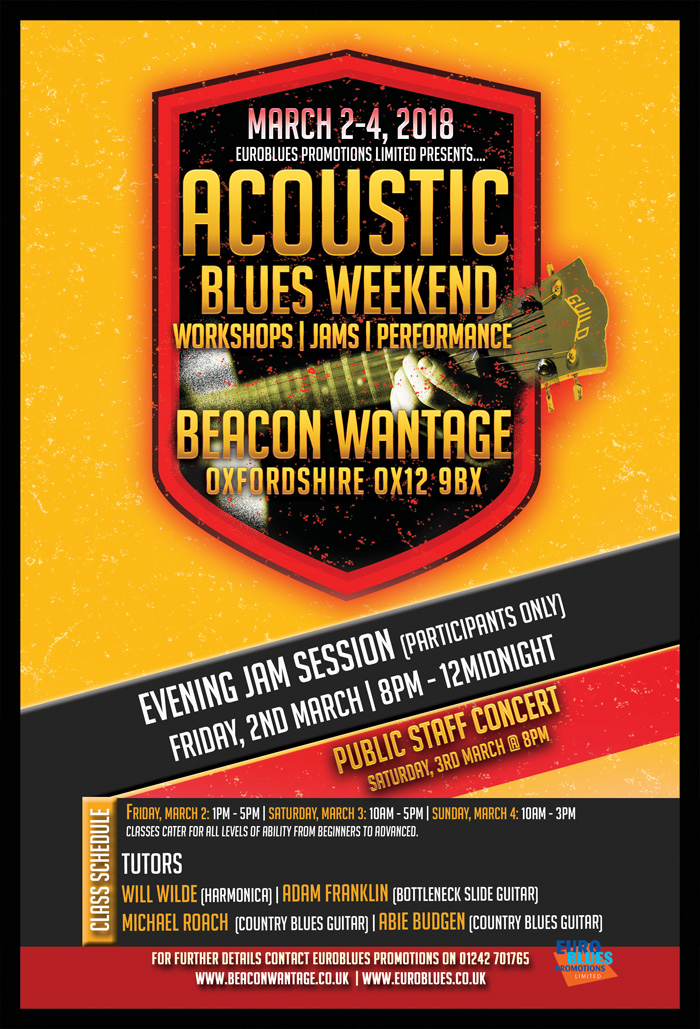 Acoustic Blues Weekend, The Beacon, Wantage OX12 9BX — Michael Roach